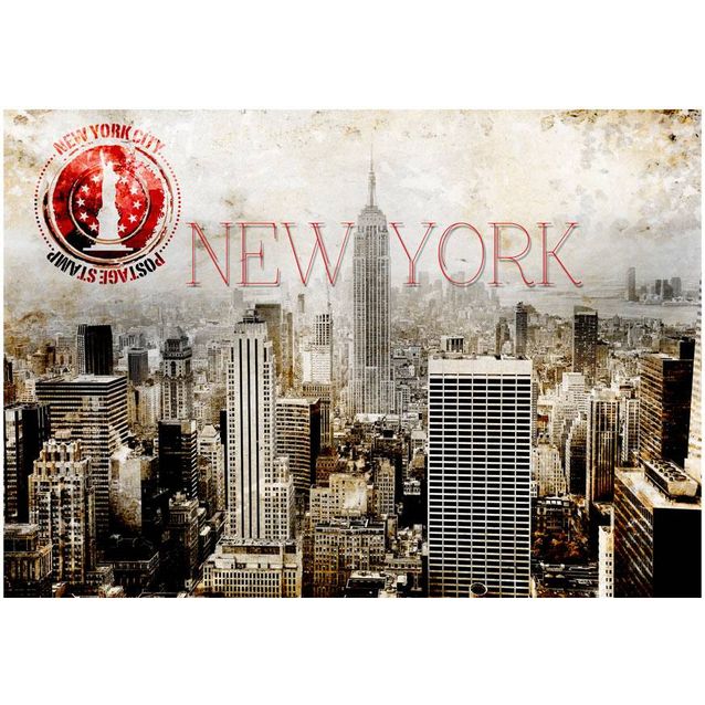 Kuvatapetti Artgeist New York - Post Age Stamp eri kokoja