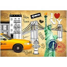 Kuvatapetti Artgeist One way - New York eri kokoja