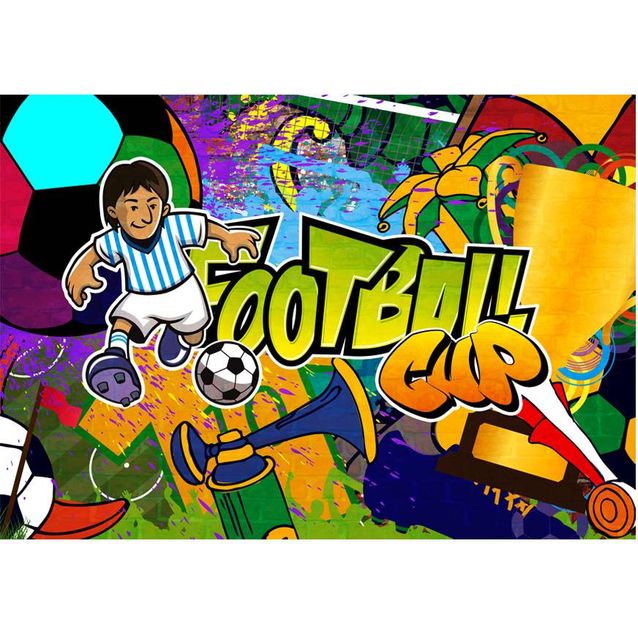Lastenhuoneen tapetti Artgeist Football Cup, eri kokoja