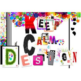 Kuvatapetti Artgeist Keep Calm and Design eri kokoja
