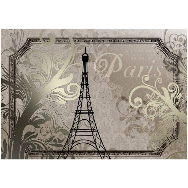 Kuvatapetti Artgeist Vintage Paris - gold eri kokoja