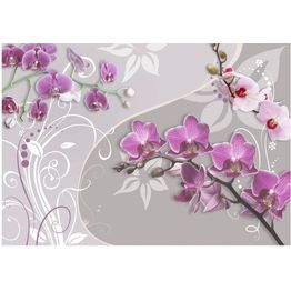 Kuvatapetti Artgeist Flight of purple orchids eri kokoja