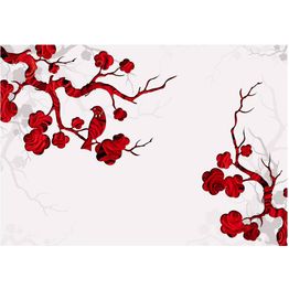 Kuvatapetti Artgeist Red bush eri kokoja