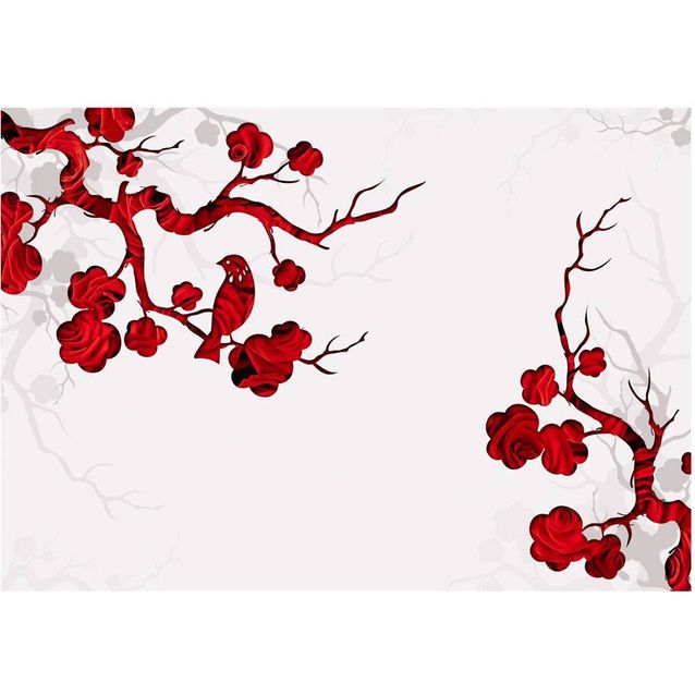 Kuvatapetti Artgeist Red bush eri kokoja