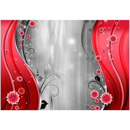 Kuvatapetti Artgeist Behind the curtain of red eri kokoja