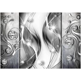 Kuvatapetti Artgeist Diamonds in Silver eri kokoja