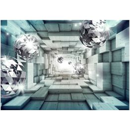 Kuvatapetti Artgeist Journey Through the Blue Tunnel eri kokoja