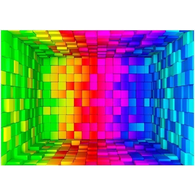 Kuvatapetti Artgeist Rainbow Cube eri kokoja