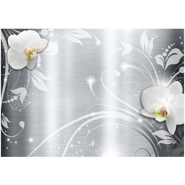 Kuvatapetti Artgeist Orchids on steel eri kokoja