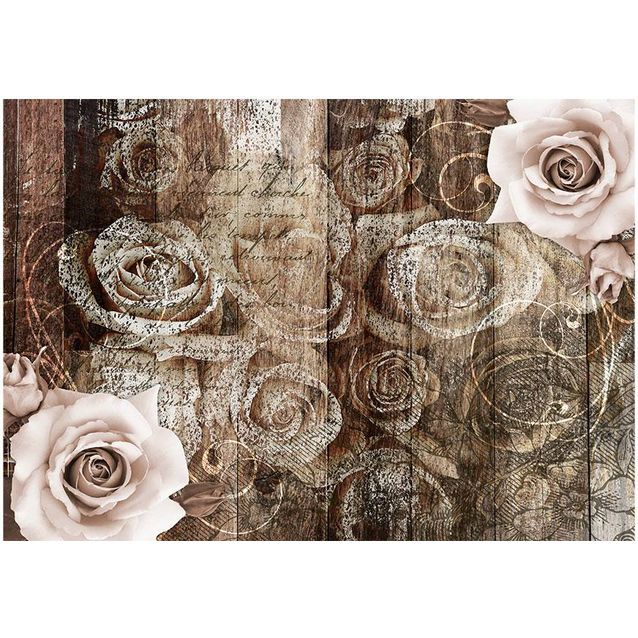 Kuvatapetti Artgeist Old Wood & Roses eri kokoja
