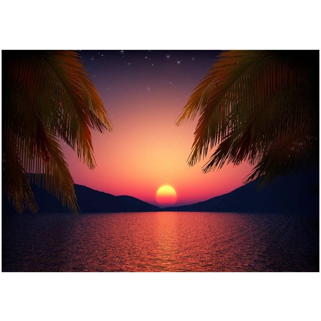 Kuvatapetti Artgeist Romantic evening on the beach eri kokoja