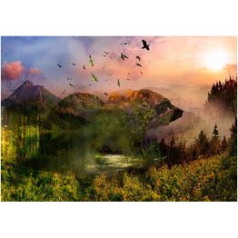 Maisematapetti Artgeist Bear in the Mountain, eri kokoja