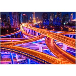 Maisematapetti Artgeist Spiderweb of roads, eri kokoja