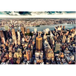 Maisematapetti Artgeist Bird's Eye View of New York, eri kokoja