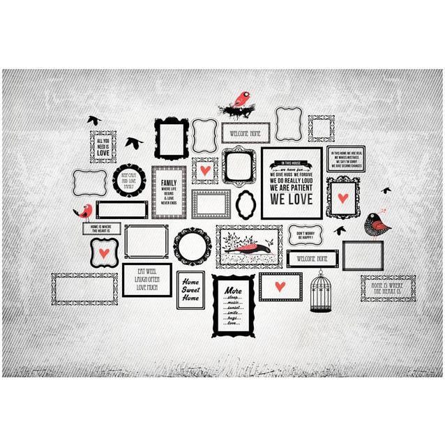 Kuvatapetti Artgeist Family motto eri kokoja