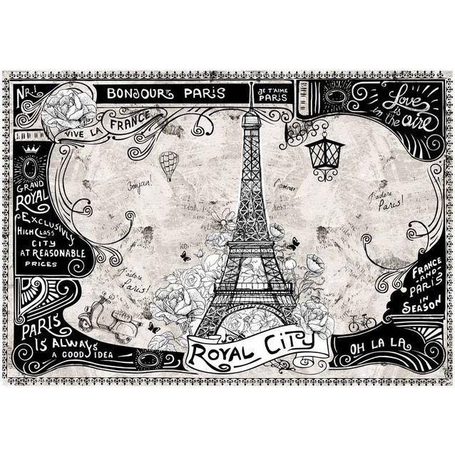 Kuvatapetti Artgeist Bonjour Paris II eri kokoja