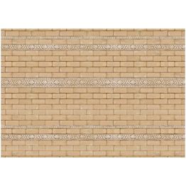 Kuvatapetti Artgeist Brick with ornaments, tiiliseinä, eri kokoja