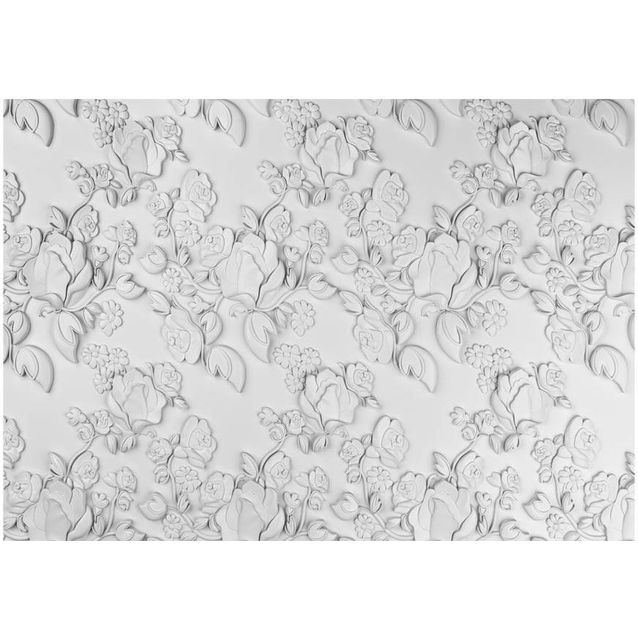 Kuvatapetti Artgeist White ornament: roses eri kokoja