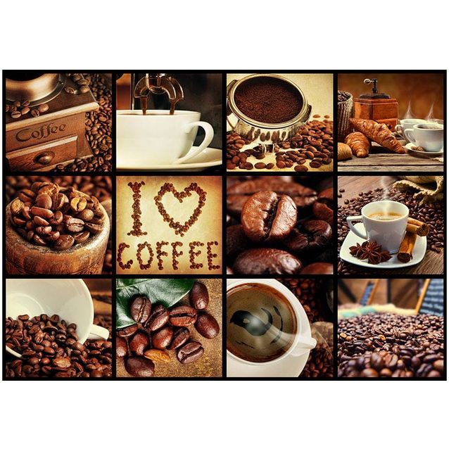 Kuvatapetti Artgeist Coffee - Collage eri kokoja