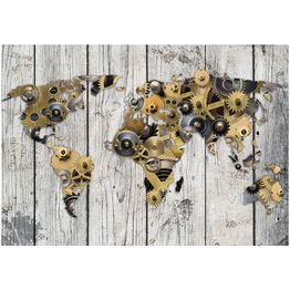 Kuvatapetti Artgeist Mechanical World Map eri kokoja