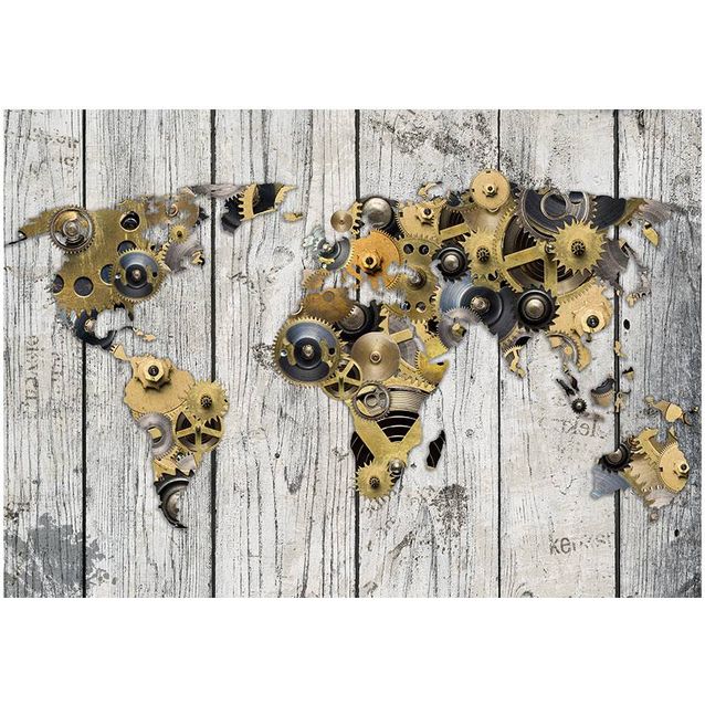 Kuvatapetti Artgeist Mechanical World Map eri kokoja