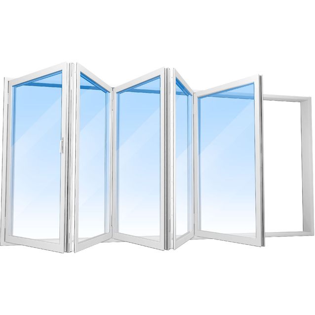 Terassin liukuovi Arutech Gealan9000 FS550 3K, valkoinen, mittatilaus