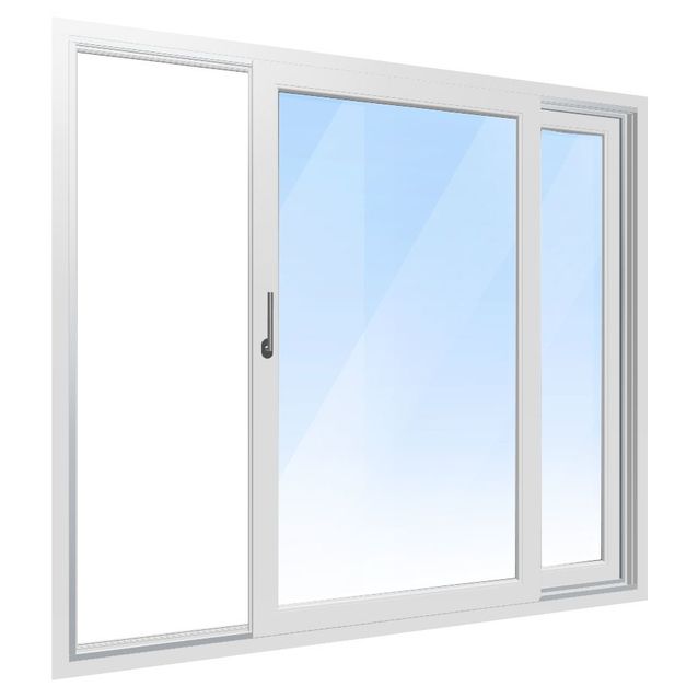 Terassin liukuovi Arutech Smoovio 3K, valkoinen, mittatilaus