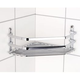 Suihkuhylly Arrow kulma 1-taso kromi