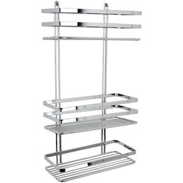 Suihkuhylly Arrow suora 3-tasoa kromi 11050