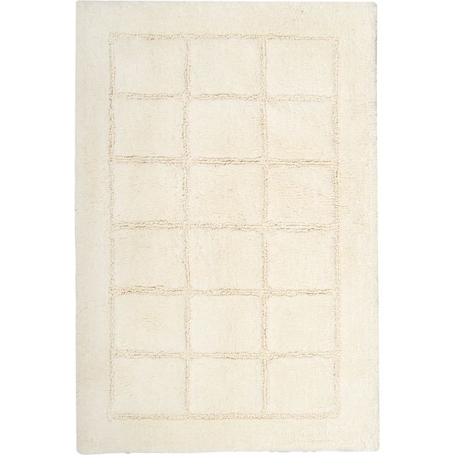 Kylpyhuoneen matto NOKOHOME Aada 60x90cm luonnonvalkoinen