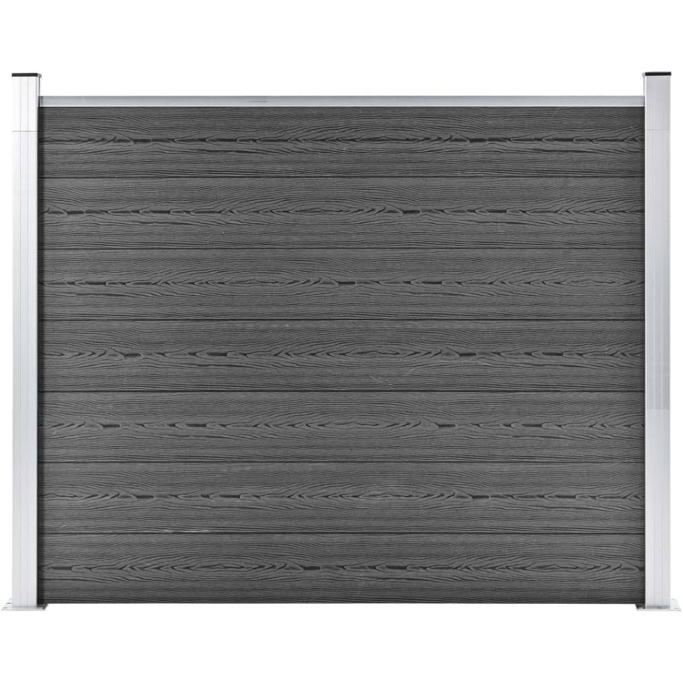 Aitapaneeli WPC 180x146 cm musta