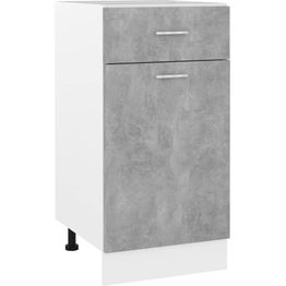 Alalipastokaappi betoninharmaa 40x46x81,5 cm lastulevy