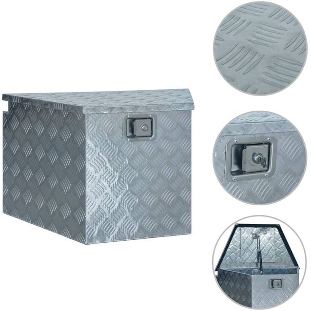 Alumiinilaatikko 737 381x410x460mm hopea