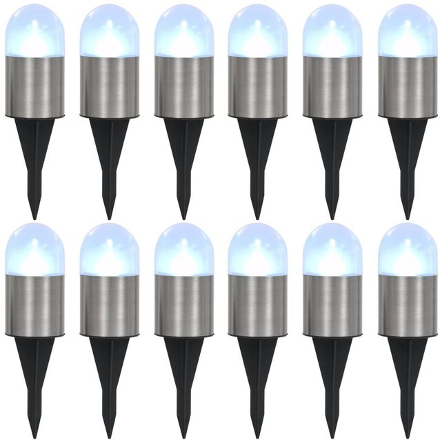 Aurinkoenergia maavalaisimet 12 kpl led valkoinen_1