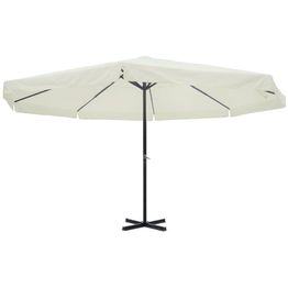 Aurinkovarjo alumiini valkoinen 500 cm