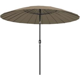 Aurinkovarjo alumiinitanko 270 cm harmaanruskea