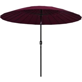 Aurinkovarjo alumiinitanko 270 cm viininpunainen