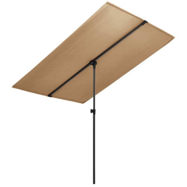 Aurinkovarjo alumiinitanko 2x1,5 m harmaanruskea_1