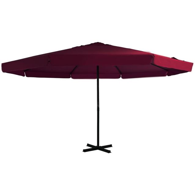 Aurinkovarjo alumiinitanko 500 cm viininpunainen_1