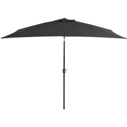 Aurinkovarjo metallirunko 300x200 cm antrasiitti