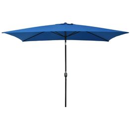 Aurinkovarjo metallirunko 300x200 cm taivaansininen