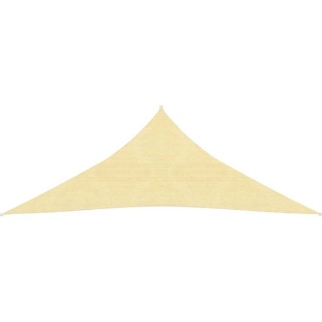 Aurinkovarjo purje hdpe kolmikulmainen 5x5x5 m beige_1
