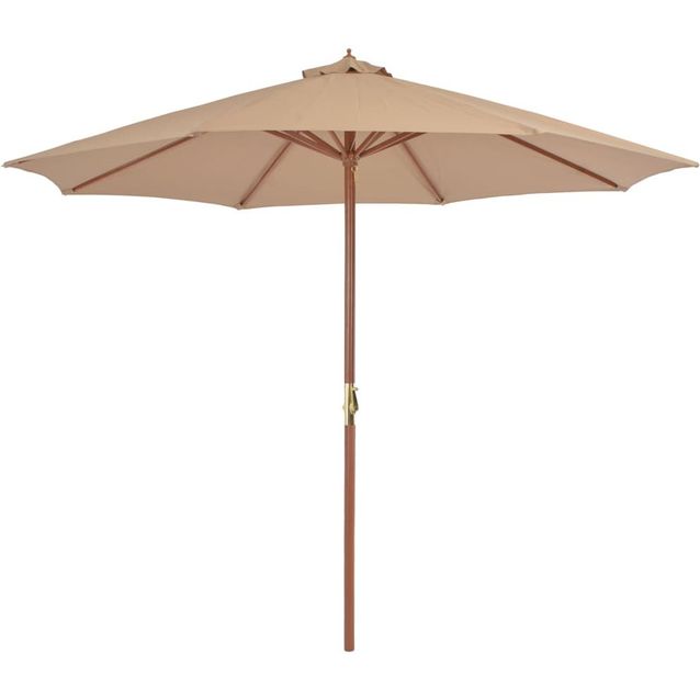 Aurinkovarjo puurunko 300 cm ruskeanharmaa_1