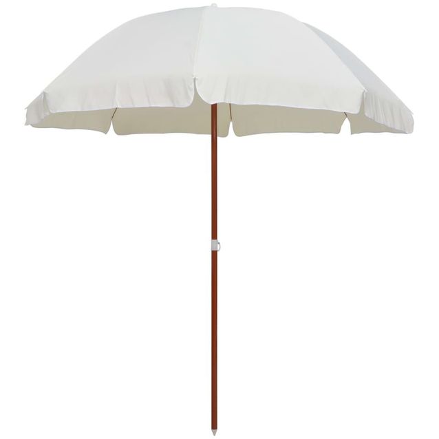 Aurinkovarjo terästanko 240 cm hiekka_1