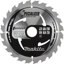 Pyörösahanterä Makita Efficut Specialized B-64185 Ø190x30x1,45mm 24T
