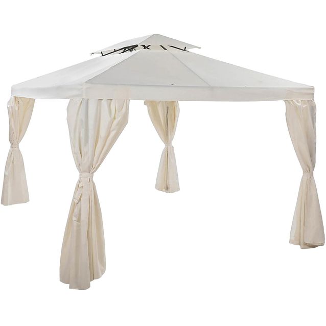 Huvimaja Bermuda, 3x4 m, valkoinen