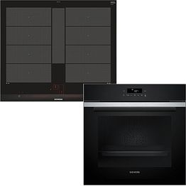 Uuni- ja induktiotasopaketti Siemens HB271ABS3 + ED651HSC1E, integroitava, teräs