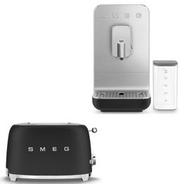Tuotepaketti Smeg - leivänpaahdin TSF01 ja espressokone BCC13