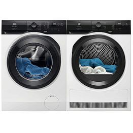 Pesukone ja kuivausrumpu Electrolux EFE692AX4A + EDE692A85A, valkoinen