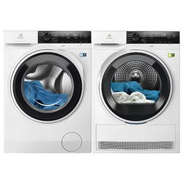 Pesukone ja kuivausrumpu Electrolux EFI743RX4R + EDI743V95V, valkoinen